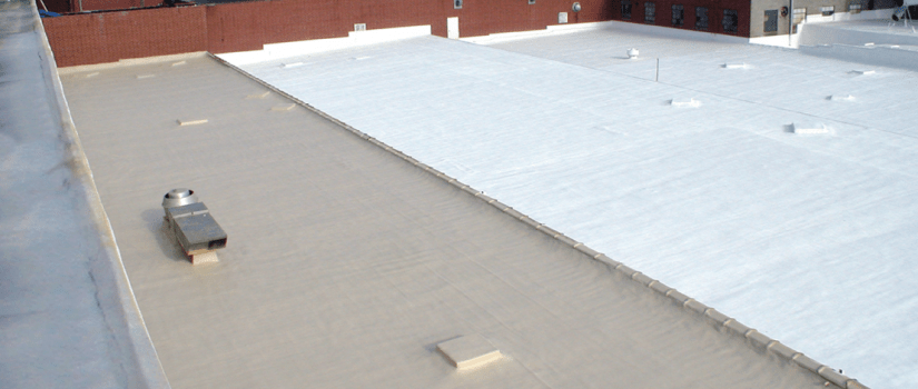 A commercial roofing contractors project.